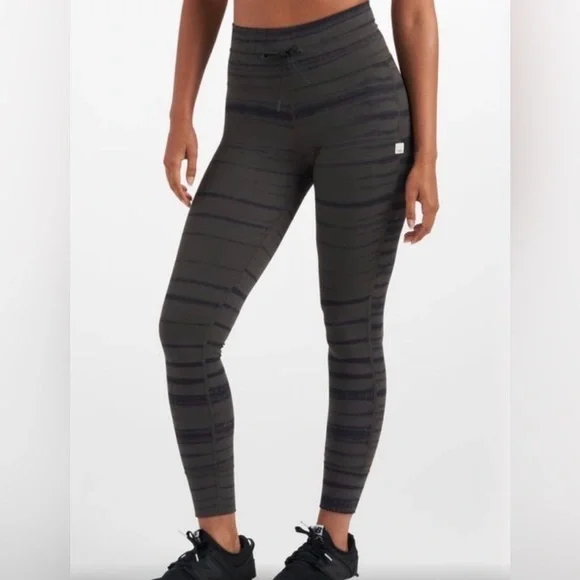 Vuori Shibori Oregano Striped Leggings size XS/Small IMMACULATE - Picture 1 of 4